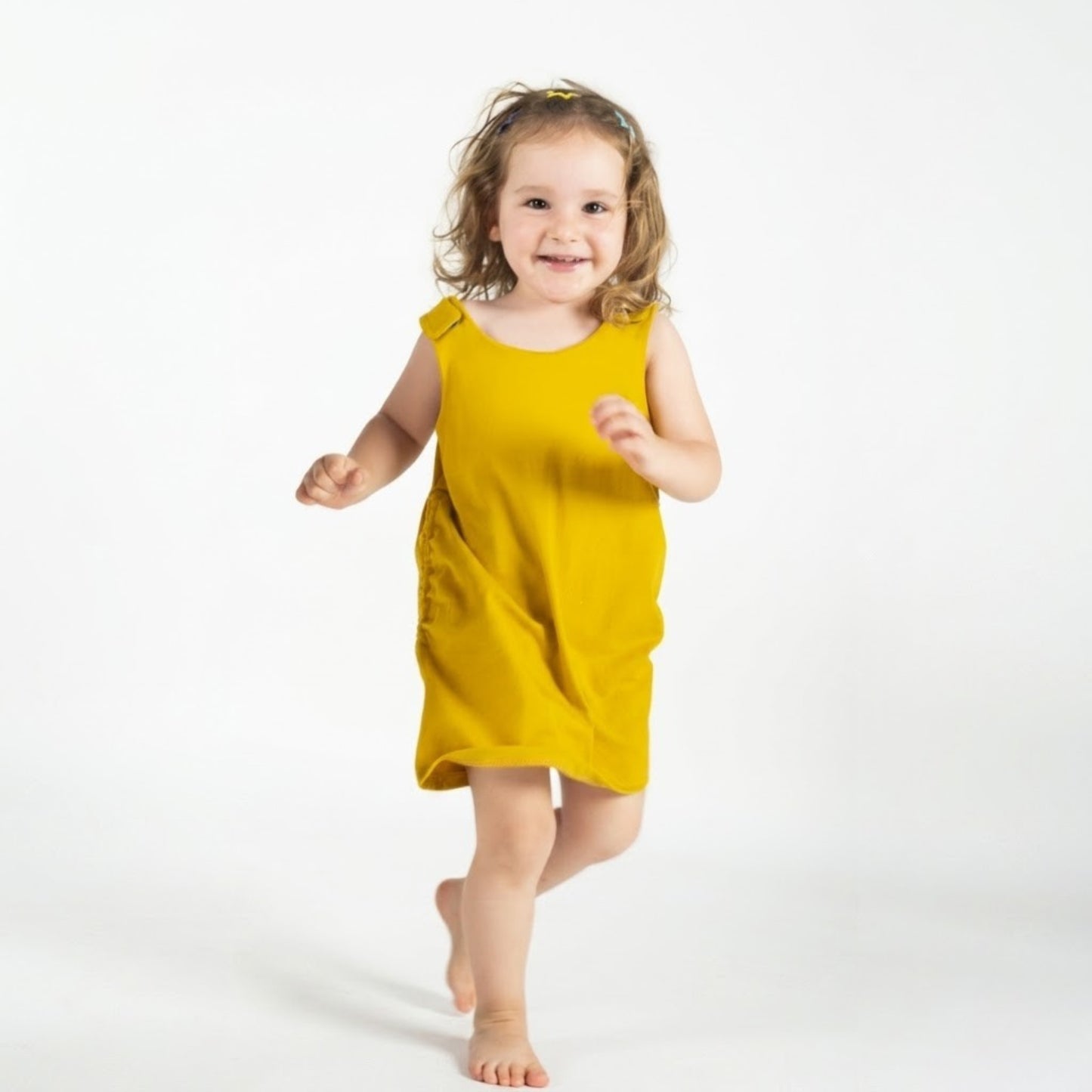 VESTIDO EVOLUTIVO MOSTAZA