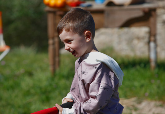 Sudadera Capucha Libélulas Lila