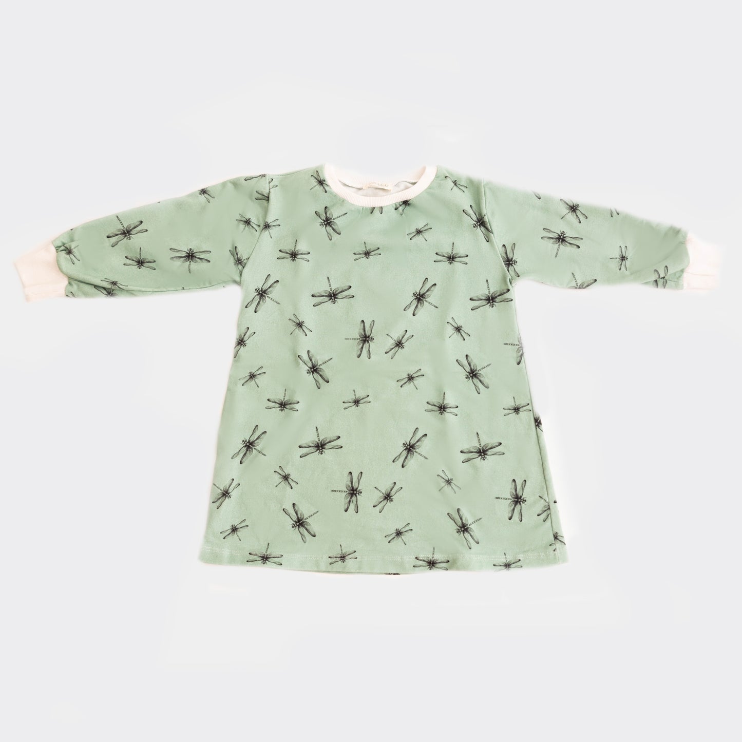 Vestido Infantil Libélulas Verde