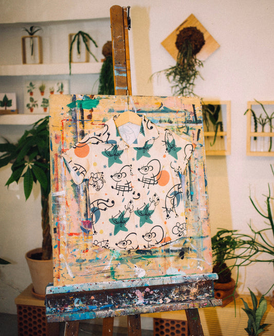 Camisa Manga Corta Niñ@s Artistas Velcro