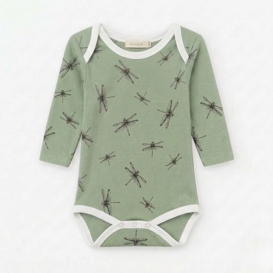 Body Infantil Libélulas Verde
