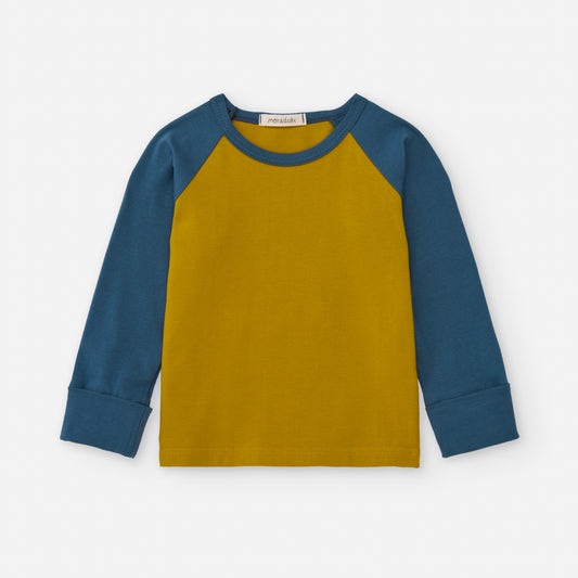CAMISETA MANGA LARGA MOSTAZA