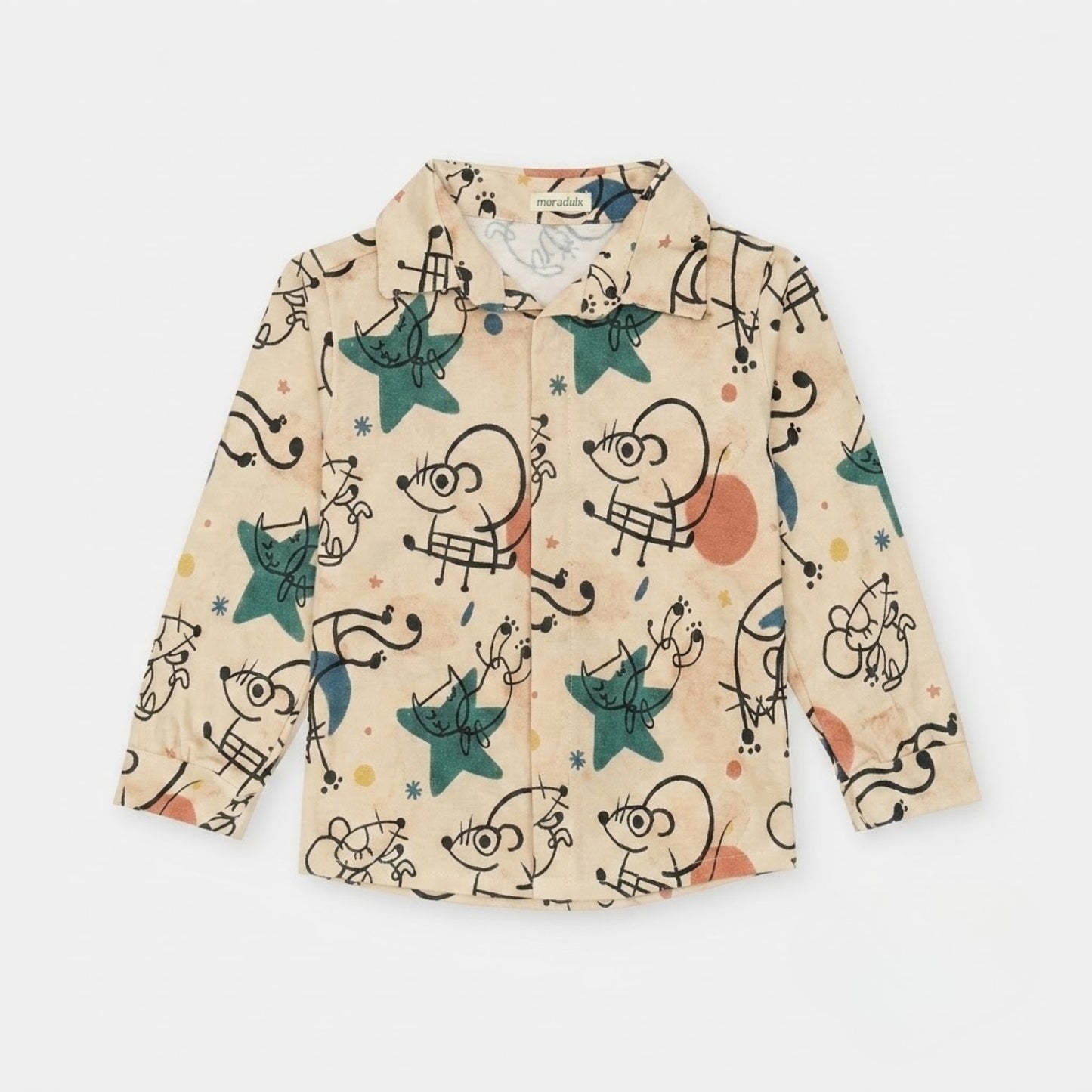 Camisa manga larga velcro Niñ@s Artistas afelpada