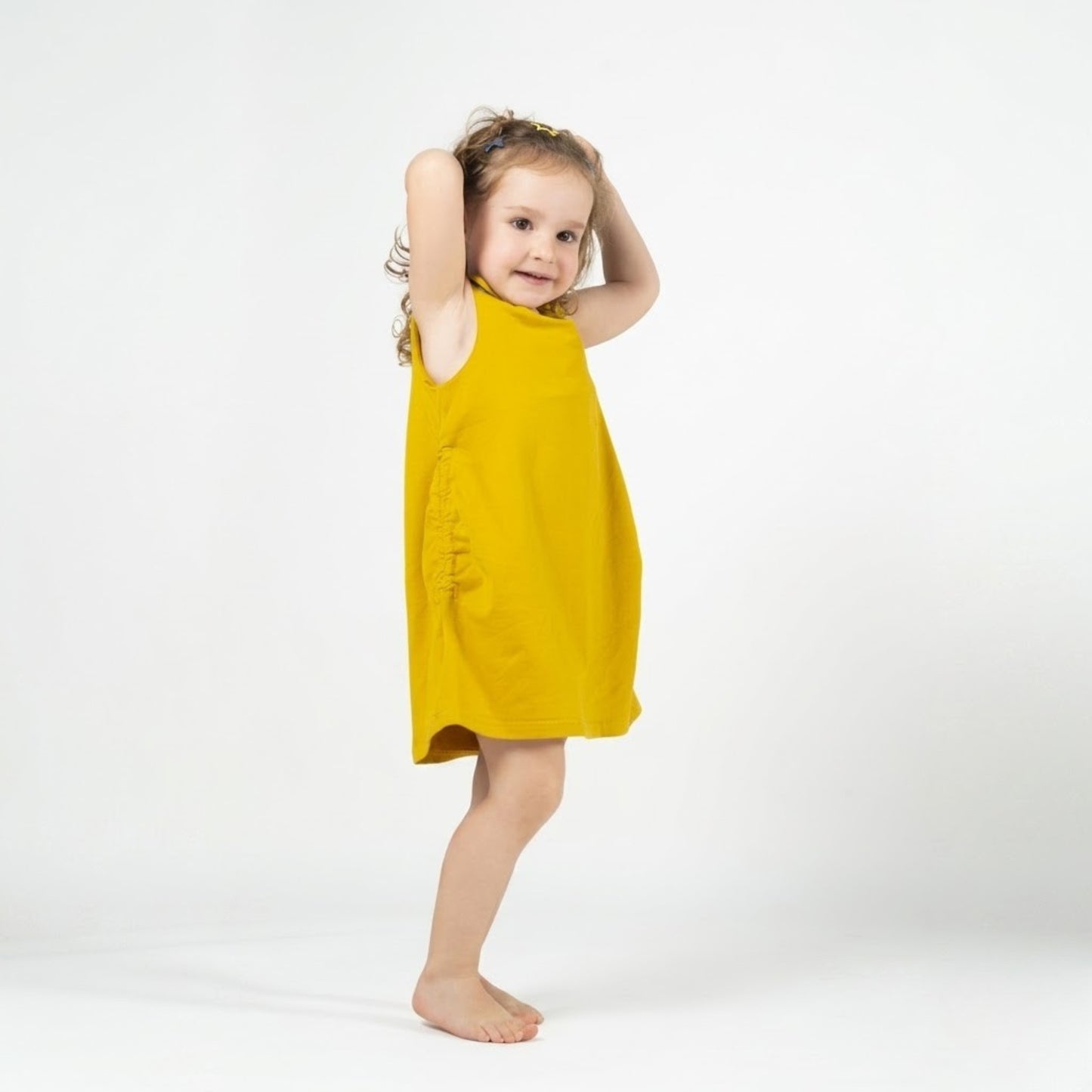 VESTIDO EVOLUTIVO MOSTAZA