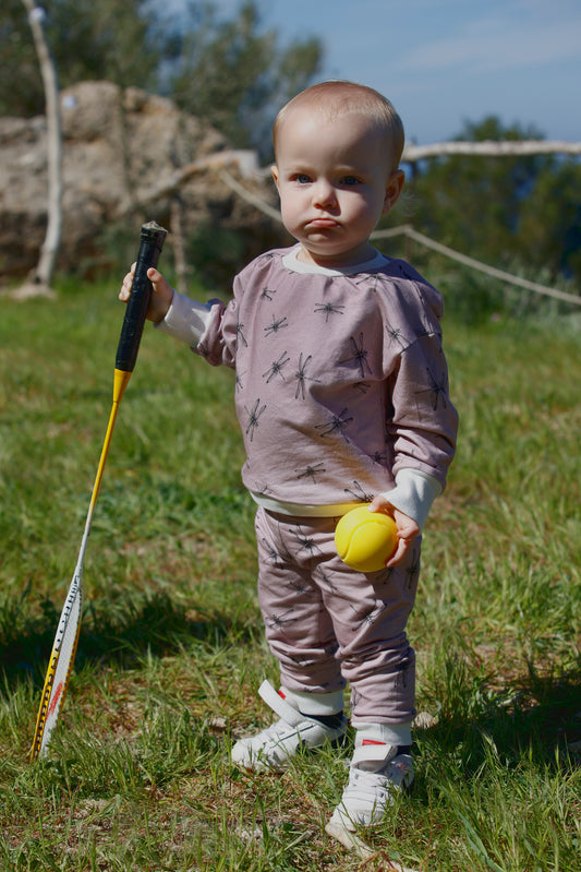 Pantalon Infantil Libélulas Lila
