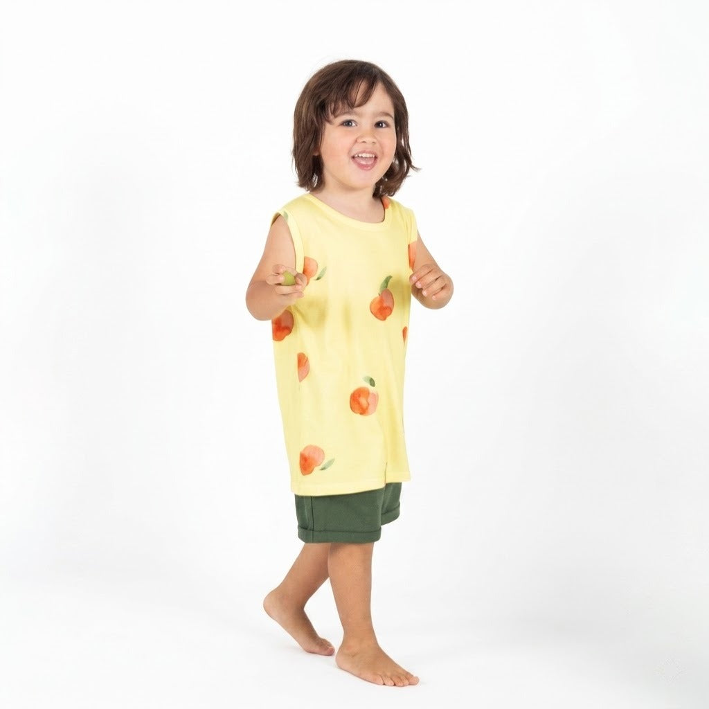 CAMISETA TIRANTES MANZANAS