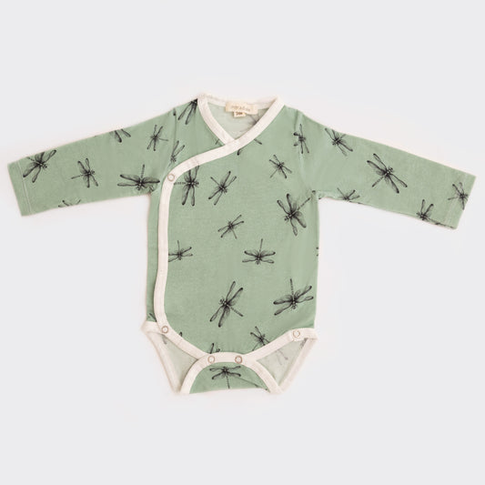 Body Infantil Libélulas Verde