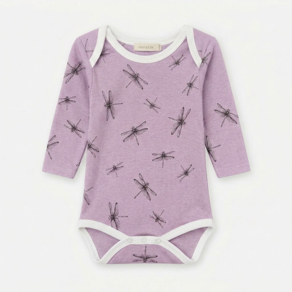 Body Infantil Libélulas Lila