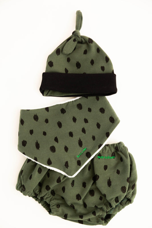 CONJUNTO TANISHT (GORRITO/BANDANA/BRAGUITA) - Moraduix