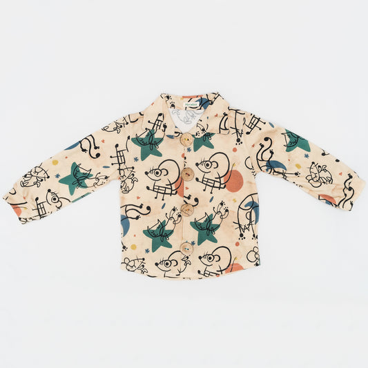 Camisa Manga Larga Niñ@s Artistas Botones